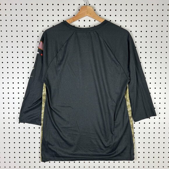 Cleveland Browns Nike T Shirt Medium On Field Camo Workout 3/4 Sleeve NFL USA - Picture 5 of 7